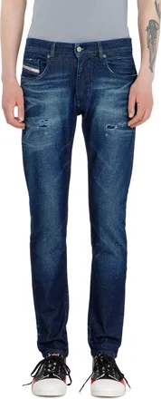 Diesel Slim Jeans Regular Waist 2019 D-Strukt, Dark blue, Zip fly