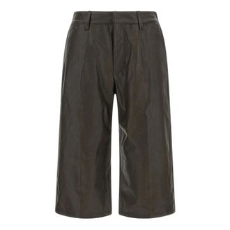 Christophe Lemaire Bermudas de Piel - Shorts - Mujer - Marr&oacute;n - S
