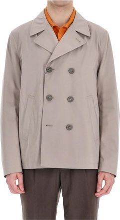 Herno Rain Collection Peacoat - Heren - Mantel - Bruin - XL - Katoen - Jassen