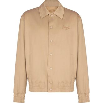 Balmain Cotton canvas bomber jacket in Beige at Nordstrom, Size 52 It