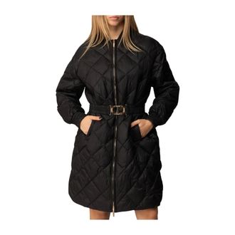 Twinset Giacca Lunga Imbottita Trapuntata - - Coats - Donna - Nero - M