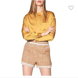 Walter Baker Laken Short In Honey Tweed