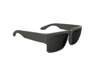 Spy Cyrus Plastic Frame Fashion Sunglasses Matte Olive Happy Gray, Polycarbonate