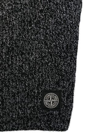 Stone Island Mens Compass Logo Balaclava Grey Accessories > Beanies & Hats