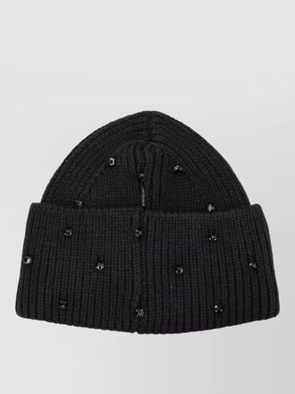 Goldbergh crystal embellished ribbed knit dream beanie