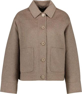 Smith & Soul Wool-mix Shirt Jacket - Dames - Zomerjassen - Bruin - XS - Wol - Jassen