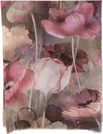D'Aniello Floral-print Frayed-edge Scarf