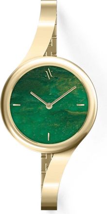 Vanna Claire Gemstone Watch in Green Jade-Gold at Nordstrom