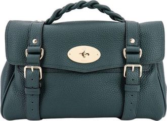 Mulberry Womans Alexa Heavy Green Leather Handbag