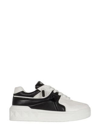 Valentino Garavani BlackWhite Leather Sneakers