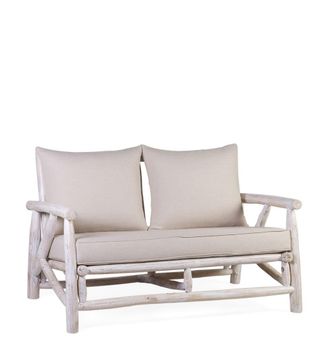 Moycor Sof&aacute; de madera blanco, anch. 130 cm