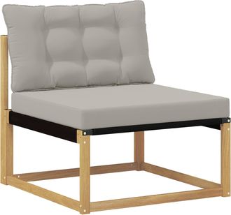 vidaXL Sof&aacute; Intermedio De Exterior Blanco 79 X 83 X 73 Cm Acero Vidaxl