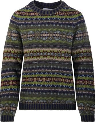 Eribé fair isle knitwear - Green