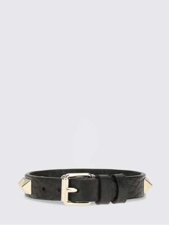 Valentino Garavani Rockstud Grained Calfskin Leather Bracelet