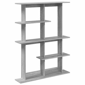 vidaXL Estante De Pared Sonoma Gris 102 X 20 X 130 Cm Vidaxl