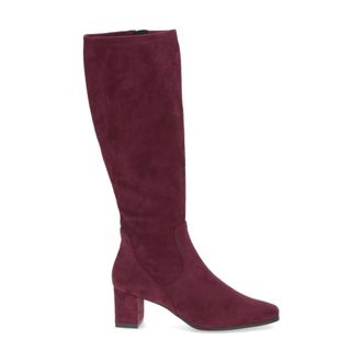 Caprice Lange Laarzen - Dames - Laarzen met Hak - Rood - 41 EU - Schoenen