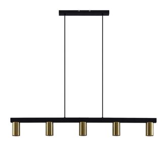 Lindby L&aacute;mpara de techo de Metal Negro