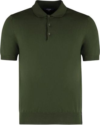 K-Way Polo in maglia Pleyne - - Tops - Uomo - Verde - L