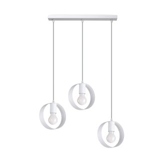 Sollux Lighting Lámpara de techo blanco acero alt. 110 cm