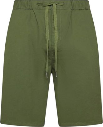 Sun 68 Korte Broeken, Heren, Groen, XL, Stijlvolle Trekkoord Shorts