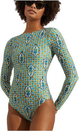 La DoubleJ Game Changer Surf Suit - Dames - Badpakken - Blauw - L - Badmode