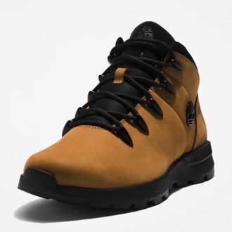 Timberland Schn&uuml;rboots TIMBERLAND SPRINT TREKKERMID LACE UP SNEAKER, Herren, Gr. 41,5, braun (wheat, schwarz), Leder, Synthetik, Schuhe Schn&uuml;rboots, Winterschuhe