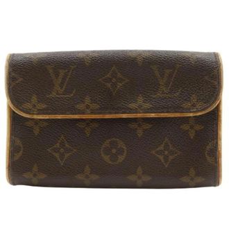 Louis Vuitton Pre-owned Belt Bags, female, Brown, Size: ONE SIZE Pre-owned Pochette Florentine Monogram waist bag
