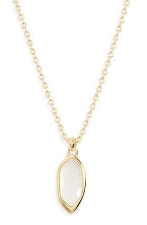 Argento Vivo Mother-of-Pearl Pendant Necklace in Gold at Nordstrom Rack