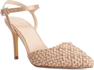 Dune London Womens Ladies Caria - Diamante Buckle Open Court - Pink - Size UK 5