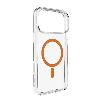 SBS Funda Magsafe Para Iphone 17 Pro Max Lite - Anillo Naranja Transparente