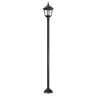 Netlighting Kerry 1 Light Outdoor Coastal Lamp Post Black IP44 E27