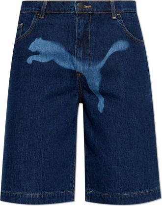 Puma x A$Ap Rocky - Heren - Denim shorts - Blauw - W34 - Denim - Korte Broeken