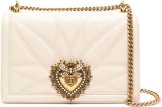 Dolce & Gabbana large Devotion shoulder bag - women - Lamb Skin - One Size - Neutrals