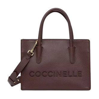 Coccinelle Myrtha 26 - Dames - Shoppers - Bruin - ONE Size - Leer - Tassen