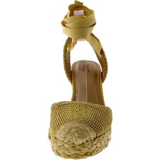 Inc International Concepts I. N.C. International Concepts Maisie Tie-Up Espadrille Wedge Natural Woven MASIE-NAT Womens