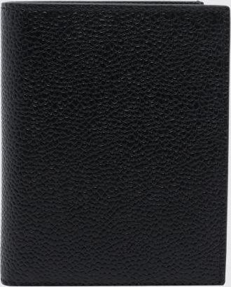Thom Browne Portafoglio bifold in pelle di vitello con portamonete
