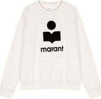 Isabel Marant Mikoy Sweatshirt - Heren - Sweatshirts - Beige - M - Katoen - Hoodies & sweatvesten