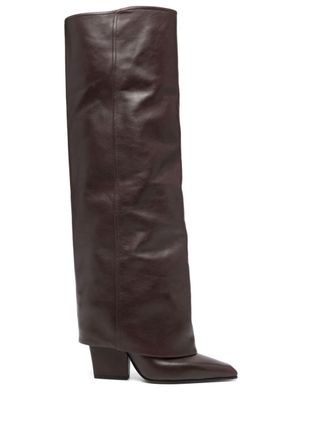 PARIS TEXAS 90mm leather boots - women - Calf Leather/Calf Leather/Calf Leather - 36.5 - Brown