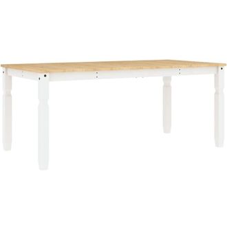 vidaXL Vidaxl - Dining Table Corona White 180x90x75 cm Solid Wood Pine