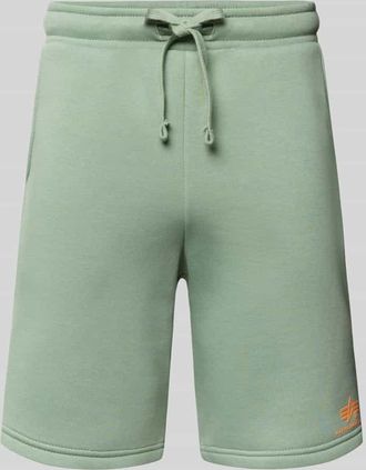 Alpha Industries Alpha Industries Shorts mit Eingrifftaschen und Logo-Print in Lind, Gr&ouml;&szlig;e XXL