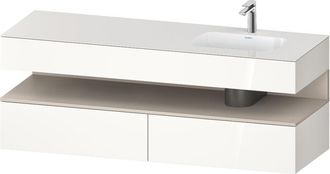 Duravit Qatego Lavabo Encastrado Con Base De Lavabo Consola, - Duravit