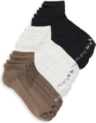 Reebok 8-Pack Assorted Terry Quarter Socks in Black Multi at Nordstrom Rack, Size 10-13