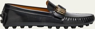 Tod's Macro 52K Patent Leather Drivers with Rings
