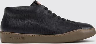 Camper Sneakers slip-on mid top Peu Touring in pelle a grana naturale