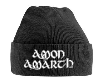 Amon Amarth Beanie Hat Band Logo Official Black One Size