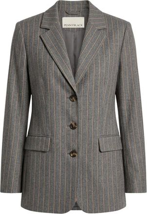 Pennyblack Jassen, Dames, Grijs, L, Leer, Pbbgigante Blazer