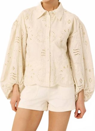 Marie Oliver Ivana Blouse In Ivory