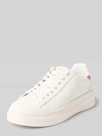 Guess Sneaker aus Leder-Textil-Mix Modell ELBINA11 in Weiss, Gr&ouml;&szlig;e 36