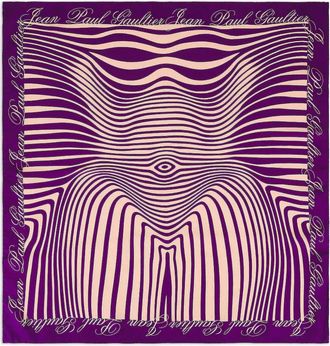 Jean Paul Gaultier Gestreepte sjaal - Paars