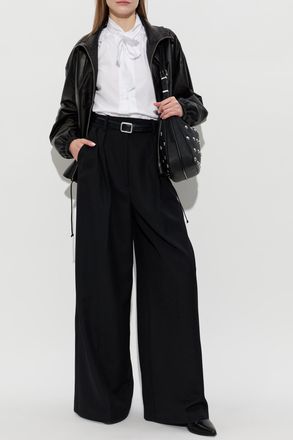 R13 Shirt With Decorative Tie, Womens, White